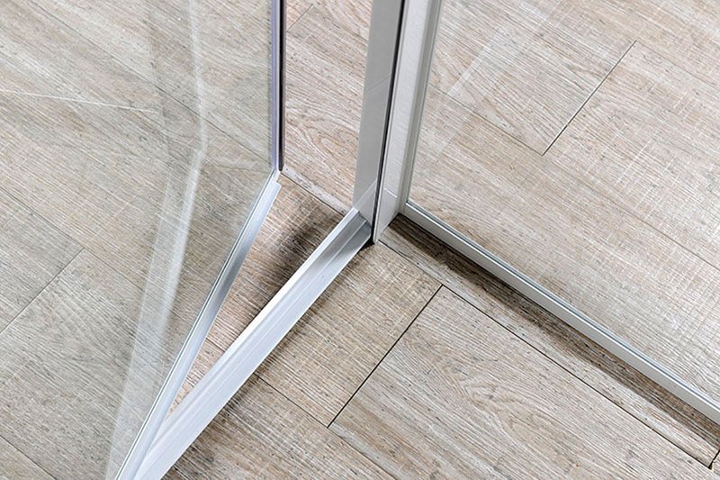 AMICO sprchové dveře výklopné 740-820x1850mm, čiré sklo G70