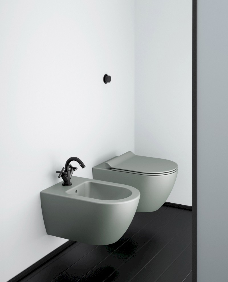 PURA bidet závěsný, 36x55cm, agave mat 8865104