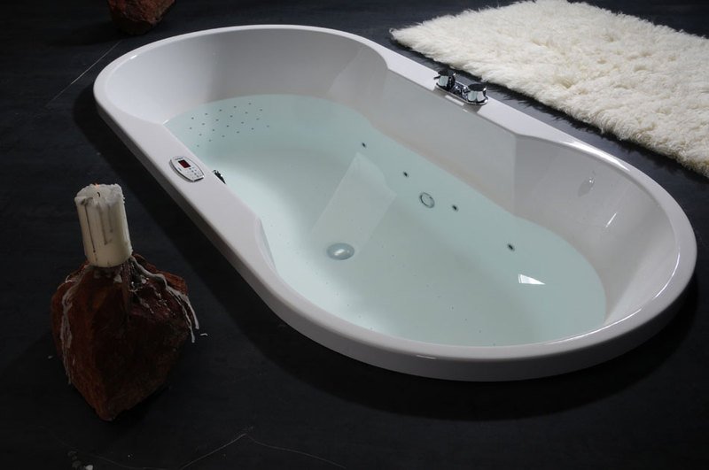 IO oválná vana 180x85x49cm, bílá 16611