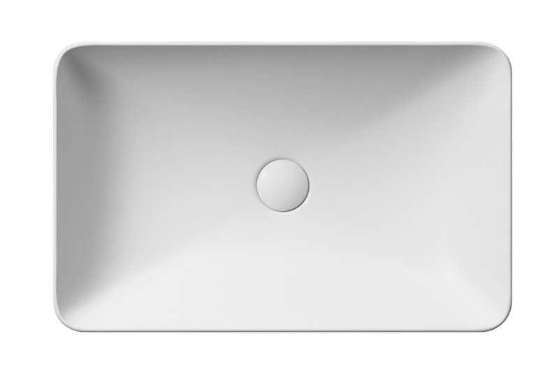 PURA keramické umyvadlo na desku 60x38cm, bílá mat 883709