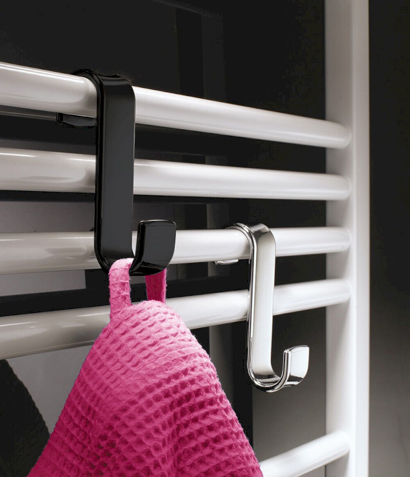 Háček na otopná tělesa, termoplast, černá 202514