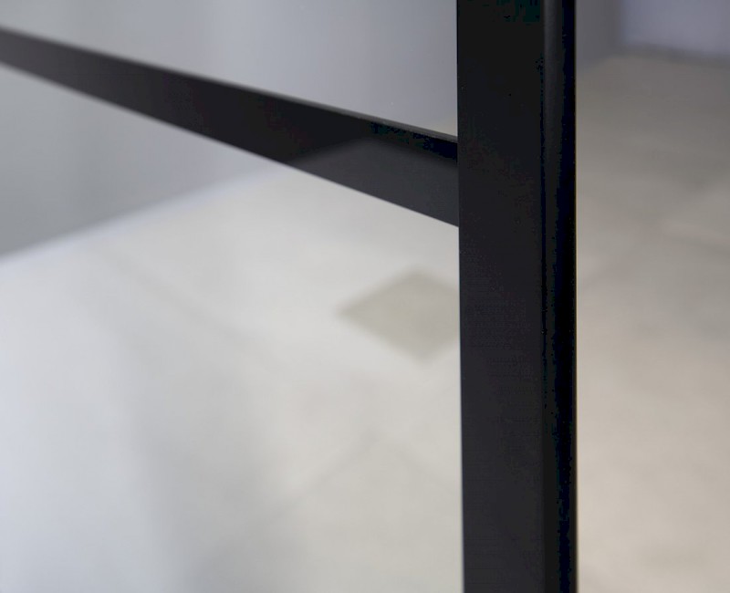 CURE BLACK sprchová zástěna 900mm, čiré sklo CB90