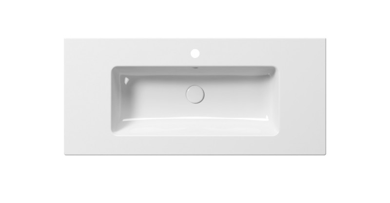 PURA keramické umyvadlo slim 102x46cm, bílá ExtraGlaze 8886111