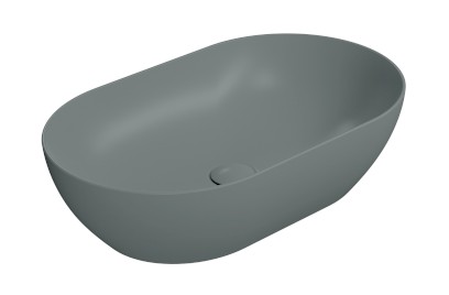 PURA keramické umyvadlo na desku 60x37cm, agave mat 883404