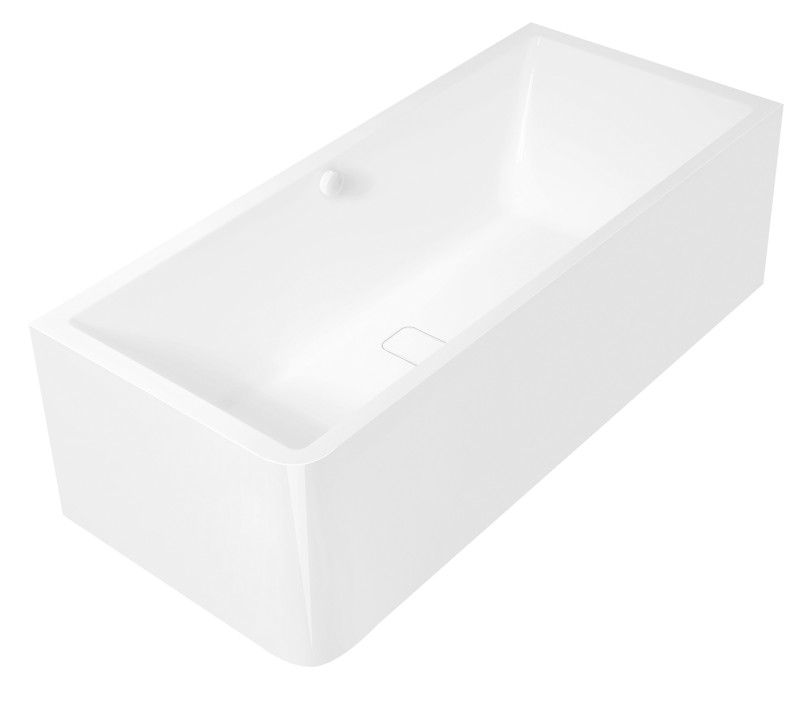 MARLENE CURVE R MONOLITH obdélníková vana 175x75x63cm, bílá 72034MCR