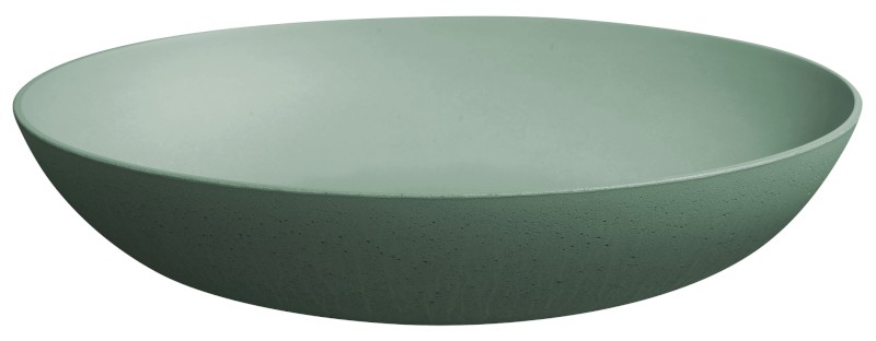 FORMIGO betonové umyvadlo na desku, 60x40cm, zelená mat FG223