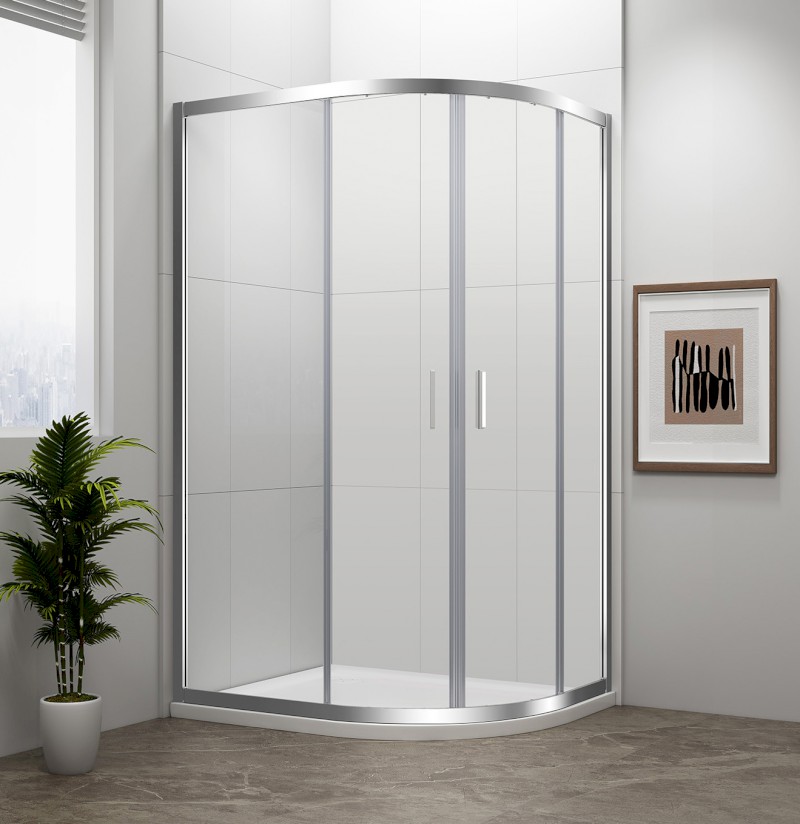 EASY čtvrtkruhová sprchová zástěna 1100x800mm, L/R, čiré sklo EL2415