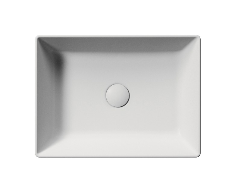 KUBE X keramické umyvadlo na desku, 50x37cm, bílá mat 942909
