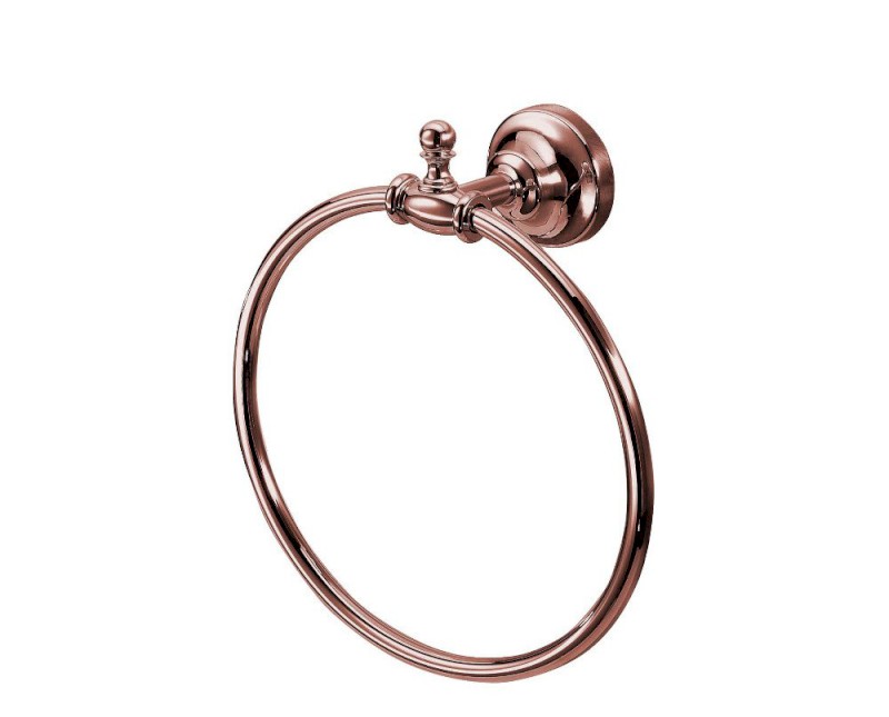 PERLA držák ručníků kruh, růžové zlato PE0157
