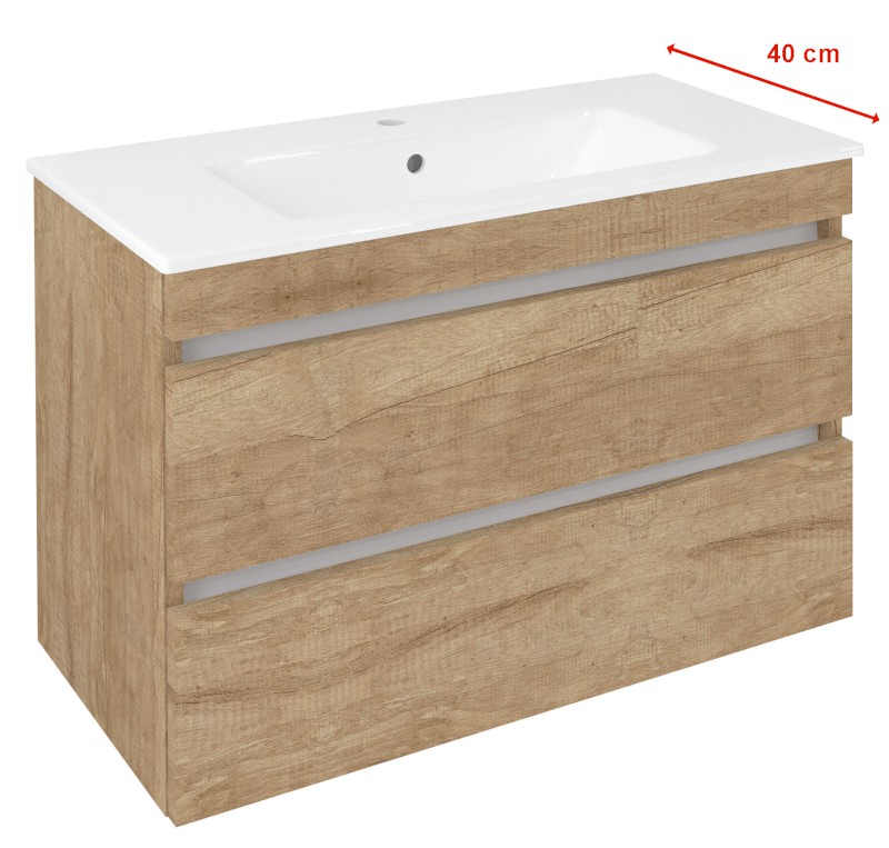 EZARA umyvadlová skříňka 78x54x39cm, dub alabama EZ792-2222
