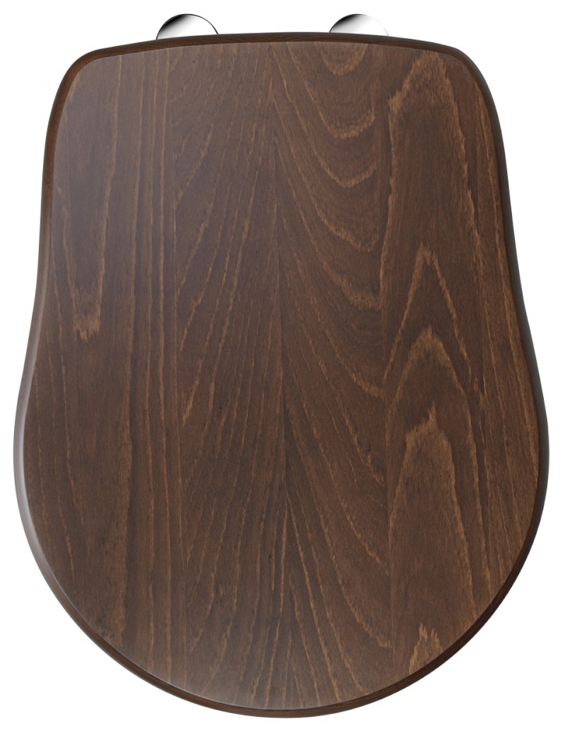 RETRO WC sedátko, ořech/chrom 109040