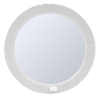 MULAN kosmetické zrcátko s přísavkami, LED, Ø 127mm, bílá 03003201
