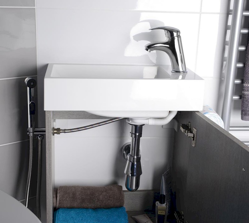 Stojánková umyvadlová baterie s bidetovou sprchou, chrom 1209-05