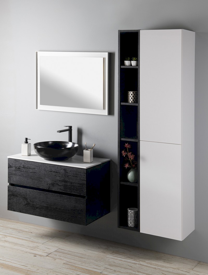 ODETTA umyvadlová skříňka 82x50x43,5cm, bílá lesk DT085-3030