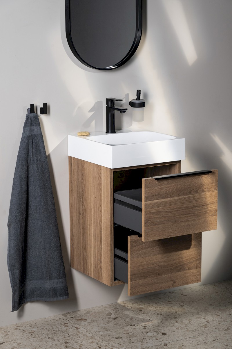 EMONA umyvadlová skříňka 39,4x55x39cm, borovice rustik EM040-1616