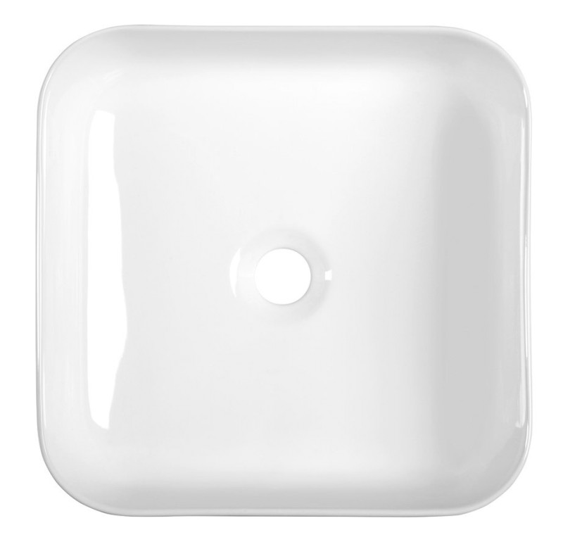 PRATA keramické umyvadlo na desku, 39,5x39,5cm, bílá AR423