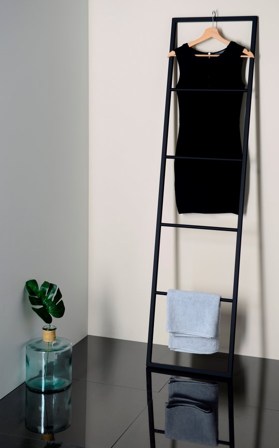 SKA sušák ručníků na opření 420x1700x20mm, černá mat SKA551