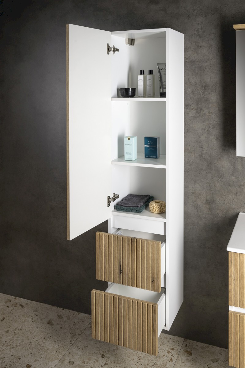 PANEDA STRIP skříňka vysoká 35x165x31cm, levá/pravá, dub emporio PN265