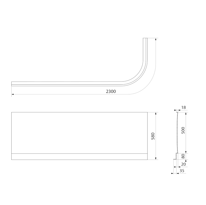 ASTRA L panel čelní 33812