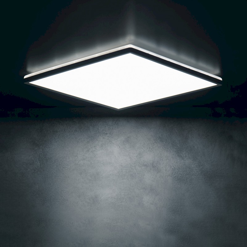AZPO stropní LED svítidlo, 300x300mm, 17,5W, 3000/4000/6000K, IP54, černá mat 31533