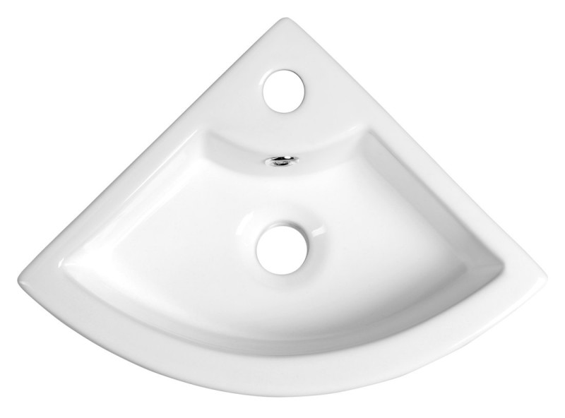 GYNT keramické umyvadlo, rohové, 33x33cm, bílá AR154