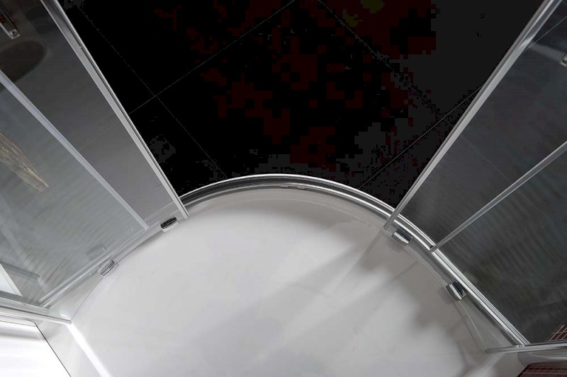 LUCIS LINE čtvrtkruhová sprchová zástěna, 900x900mm, R550, čiré sklo DL2615