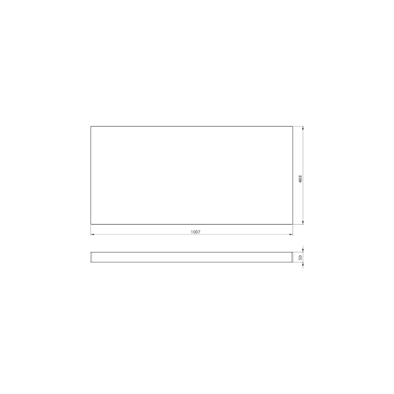 AVICE deska pod umyvadlo 100,7x48,8cm, tl.5cm, dub rover AV043