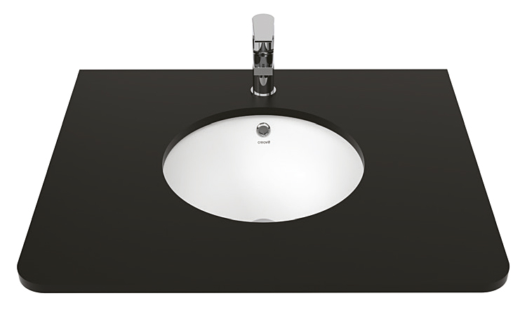 Keramické umyvadlo pod desku, 38x38cm, bílá MA037