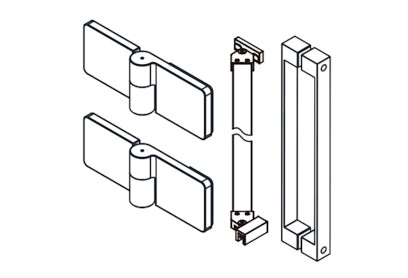TRINITY komponenty pro dveře do niky, černá mat, pravé GT12RB