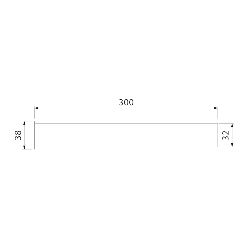 Prodloužená trubka sifonu s přírubou, 32/300mm, černá mat TB123B