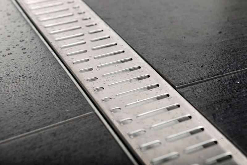 MANUS ONDA nerezový podlahový žlab s roštem, L-750, DN50 GMO13