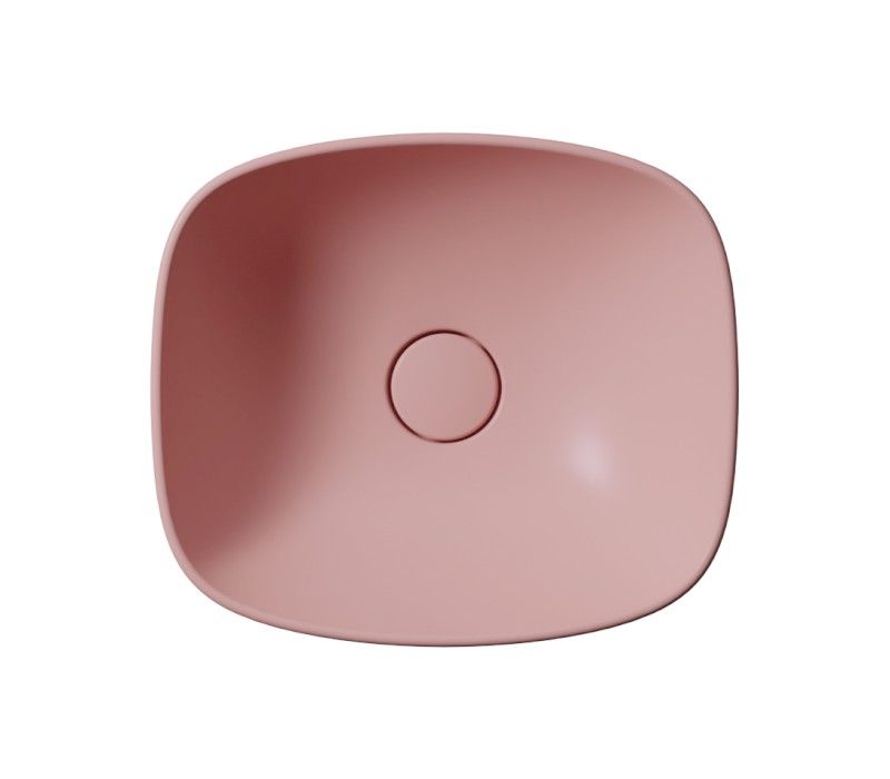 NUBES keramické umyvadlo na desku 40x35cm, blush mat 978524