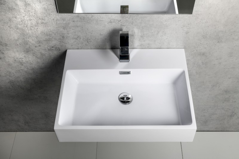 AQUATIC umyvadlo, litý mramor, 60x46cm, bílá AT060