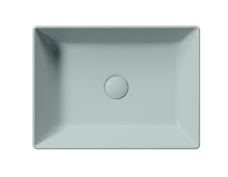 KUBE X keramické umyvadlo na desku, 50x37cm, ghiaccio mat 942915
