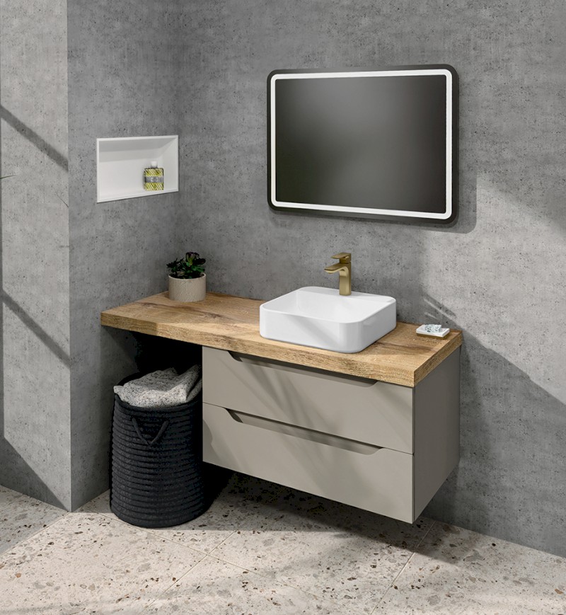 AVICE deska pod umyvadlo 120,7x48,8cm, tl.5cm, dub rover AV045