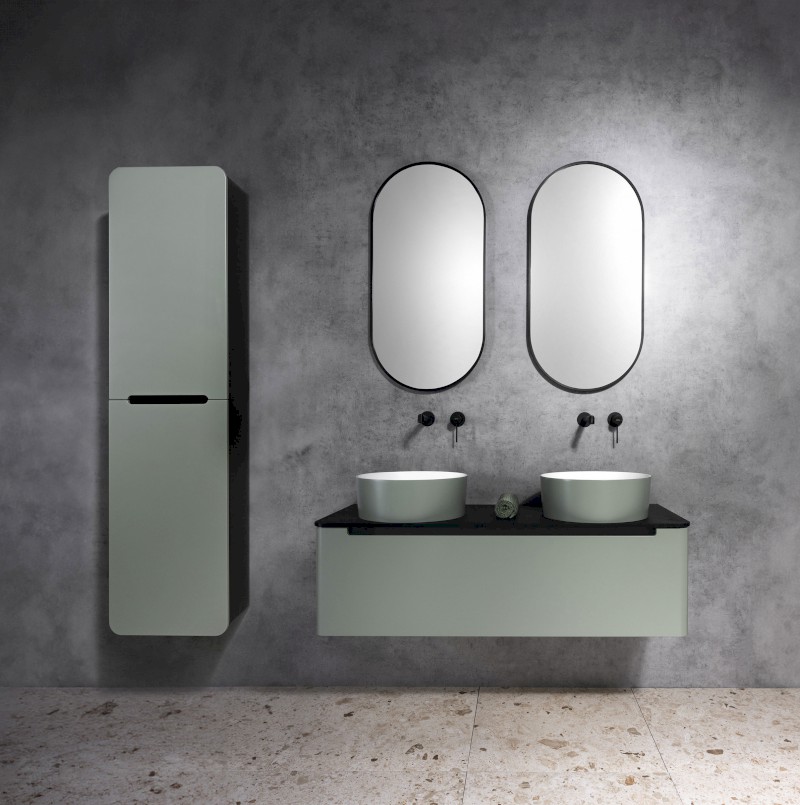 KERALA umyvadlová skříňka 120x35x47,5cm, 1x zásuvka, verde KR120-4444