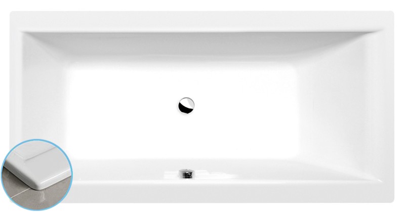 CLEO SLIM obdélníková vana 150x75x48cm, bílá 27611S