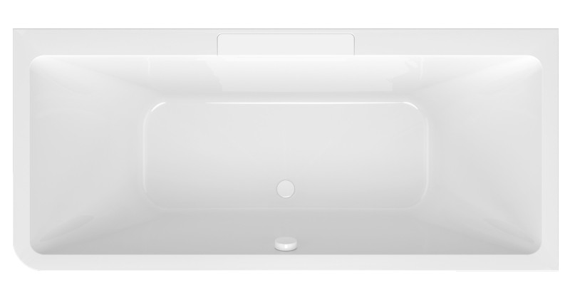 CASCATA R MONOLITH obdélníková vana 180x80x60cm, kaskáda bílá 73836MR.101
