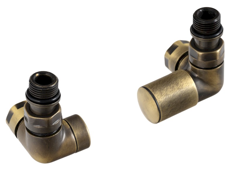 CORNER SIMPLY připojovací sada ventilů triaxiální, pravé provedení, bronz TM1248