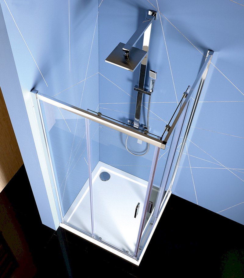 EASY čtvercová sprchová zástěna 800x800mm, čiré sklo EL5215