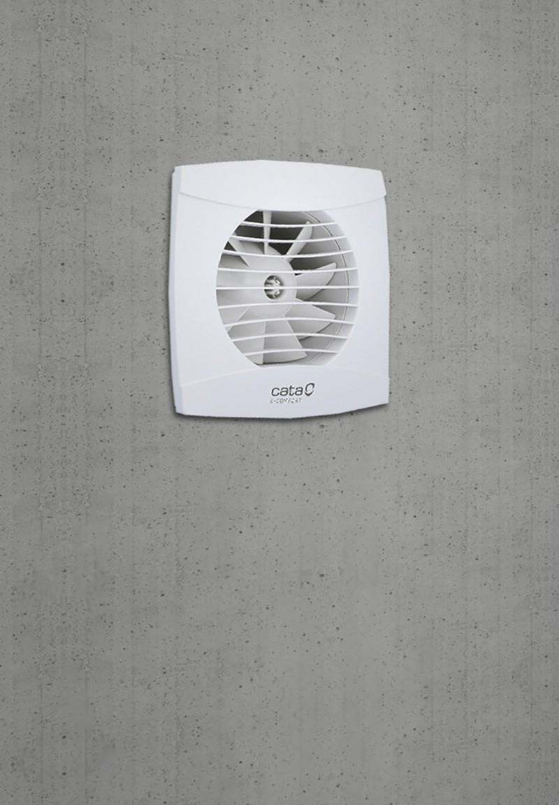 UC-12 TH koupelnový ventilátor axiální s automatem, 12W, potrubí 120mm, bílá 01300200