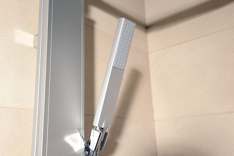 ROME sprchový sloup k napojení na baterii, hlavová, ruční sprcha, chrom SL760