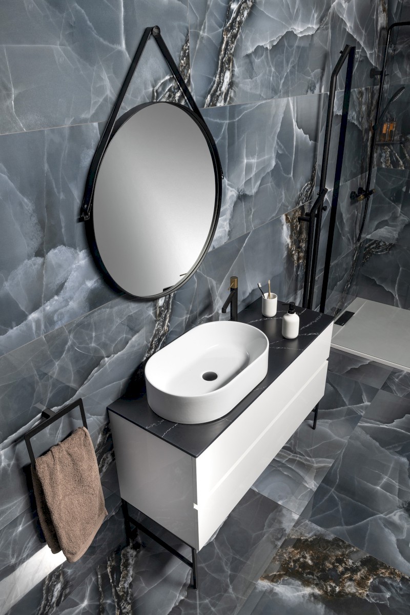 KUBE X keramické umyvadlo na desku, 60x37cm, oválné, bílá ExtraGlaze 945811