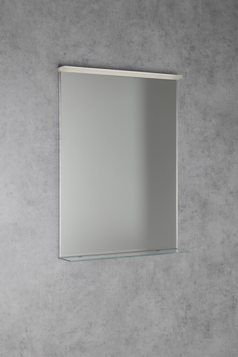 TRAKA zrcadlo s LED osvětlením a poličkou, 60x80cm TK060