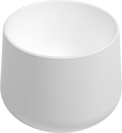 ALLEGRO keramické umyvadlo vysoké, průměr 42cm, bílá 10AL66042