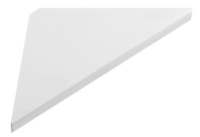 ABELINE rohová police rockstone 250x250mm, bílá mat AE250-0101