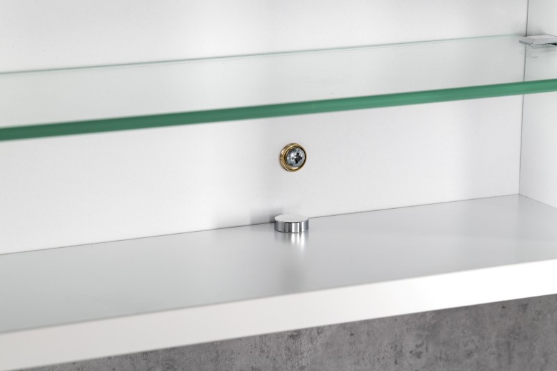 NEON koupelnová galerka, oboustranné zrcadlo, 60x66,5cm, bílá 501.200.0