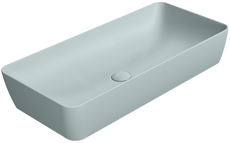 NUBES keramické umyvadlo na desku 80x40cm, ghiaccio mat 904015