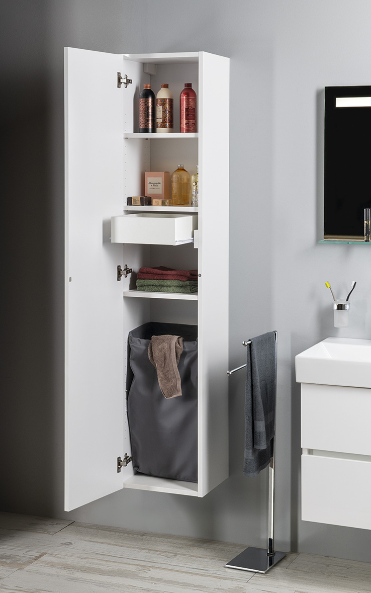 ESPACE skříňka 35x172x32cm, 1x dvířka, levá/pravá, dub stříbrný ESC330-1111