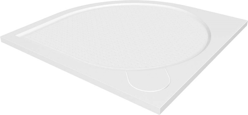 ARCA sprchová vanička z litého mramoru, čtvrtkruh 90x90cm, R550, bílá PA559